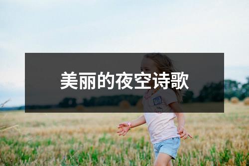 美丽的夜空诗歌